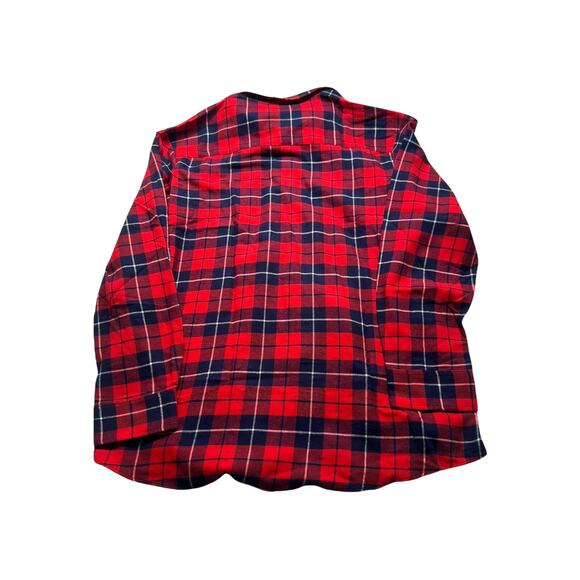 Club Room Men’s XXL Red Blue‎ Button Flannel Shirt Hiking Outdoor NWT (264) - Picture 2 of 6